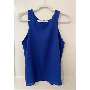 Blue short sleeve blouse